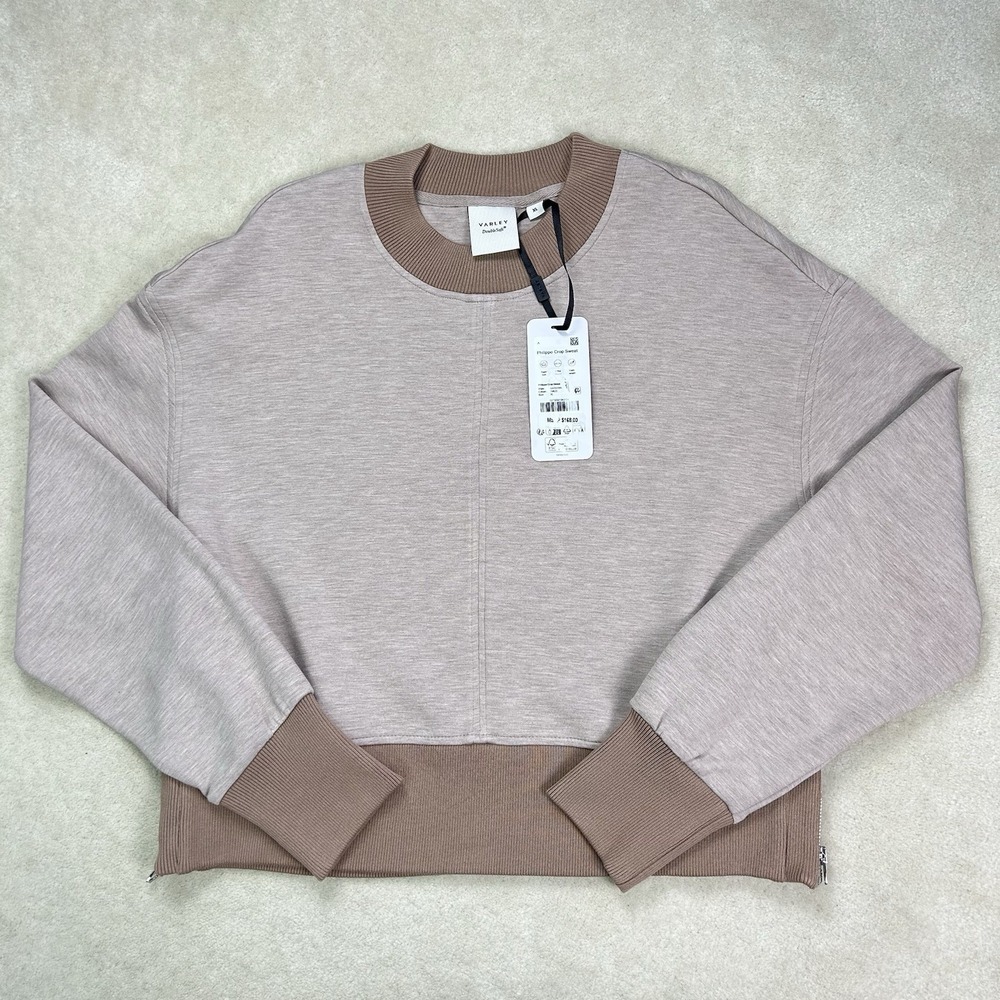 Varley Double Soft Phliipe Crop Sweatshirt Women's XL Pullover